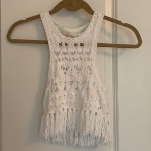 Victoria’s Secret Fringe Macrame Top